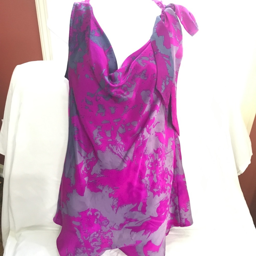 CAbi Silk Blouse/Tank Purple Medium